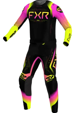 FXR 2024 Helium MX Jeugd Crosspak Lemonade Zwart / Roze / Fluor Geel Gratis Retour