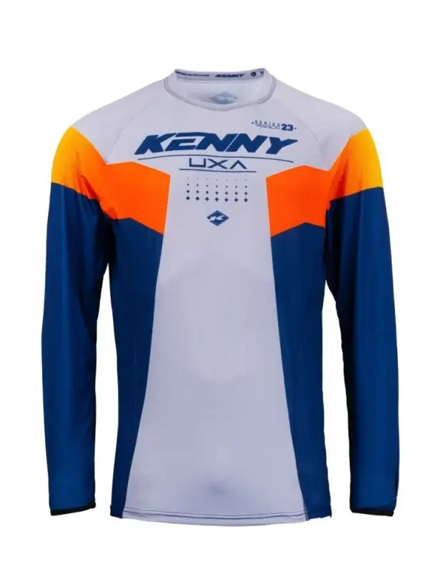 Direct Verzonden Kenny 2023 Titanium Crossshirt Navy / Grijs