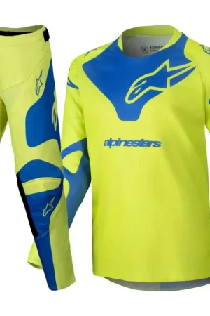 Aanbieding Alpinestars 2025 Racer Veil Jeugd Crosspak Fluor Geel / Blauw
