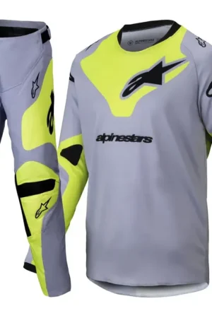 Gratis Retour Alpinestars 2025 Racer Veil Jeugd Crosspak Grijs / Fluor Geel