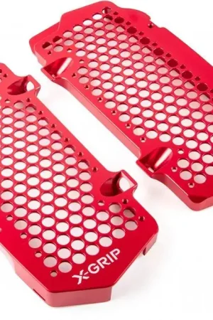 X-Grip Radiateur Beschermers RoodGasGas EC250 EC250F EC300 EC350F EC450F EC500F MC125 MC250 MC250F MC450F 2024-2025 MC350F 2025 Husqvarna FC250 FC350 FC450 TC125 TC250 2023-2024 FE250 FE350 FE450 FE501 TE150 TE250 TE300 2024 KTM EXC150 EXC250 TPI R EXC2 Dagaanbieding