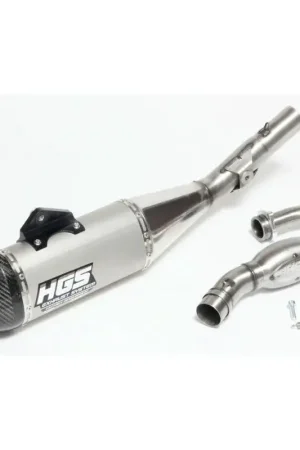 Exclusieve Aanbieding HGS Uitlaat Honda CRF450R 2015-2016 ovalen demper met carbon eindkap