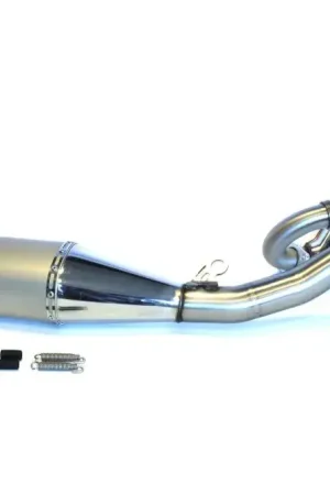 Aanbieding HGS Titanium Uitlaat (Ovalen Demper / RVS Eindkap) Grijs Yamaha YZ450F 2020-2022
