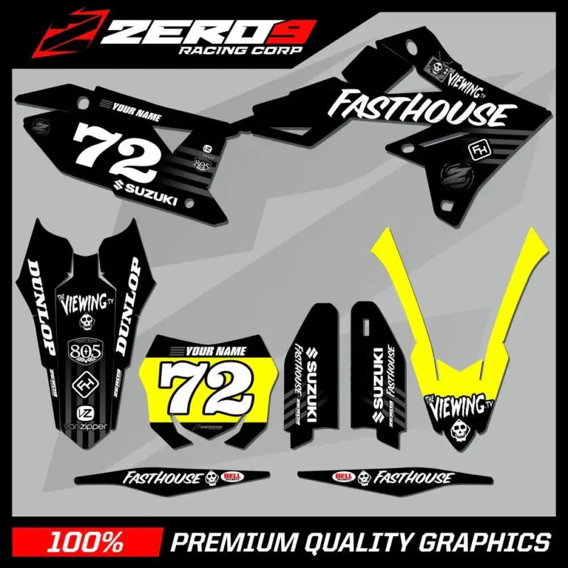 Outlaw Racing Stickerset Fasthouse Suzuki RMZ450 2008-2017 Betaalbaar