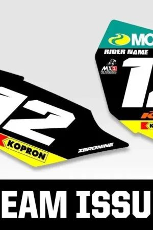 Premium Outlaw Racing Custom Nummerplaatstickers KTM Team Issue Series KTM SX65 2002-2008