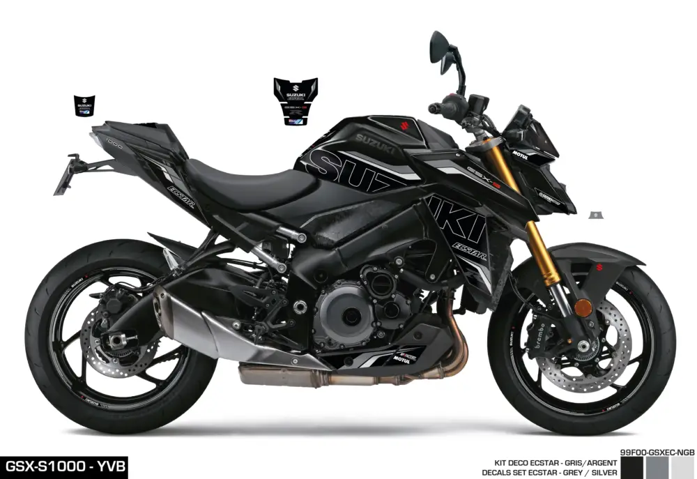 Sticker set Ecstar gray/silver GSX-S M2~ Korting